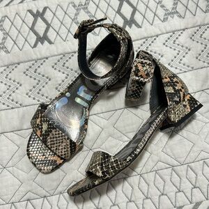 Circus by Sam Edelman snake print sandals size 5